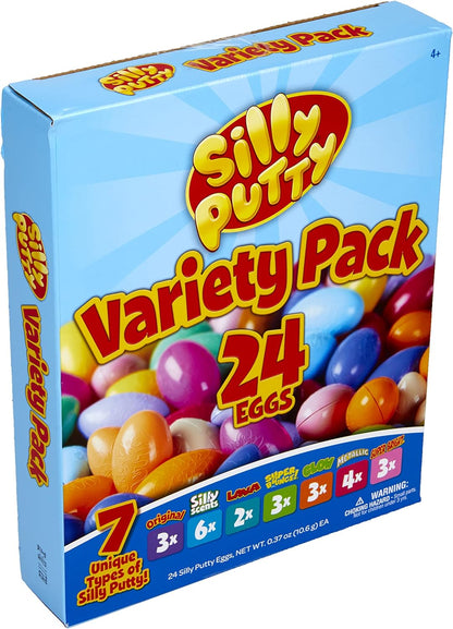 Silly Putty Bulk Variety Pack, Sensory Putty, Fidget Toys for Kids, Gifts, 24 Eggs [Amazon Exclusive]
