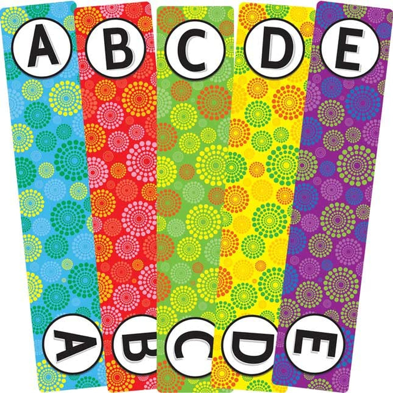 Classroom Library Alphabet Book Dividers - 26 Assorted Color Dividers for Organizing Books - Teacher Supplies for Classroom and Bookshelf Markers for Shelves