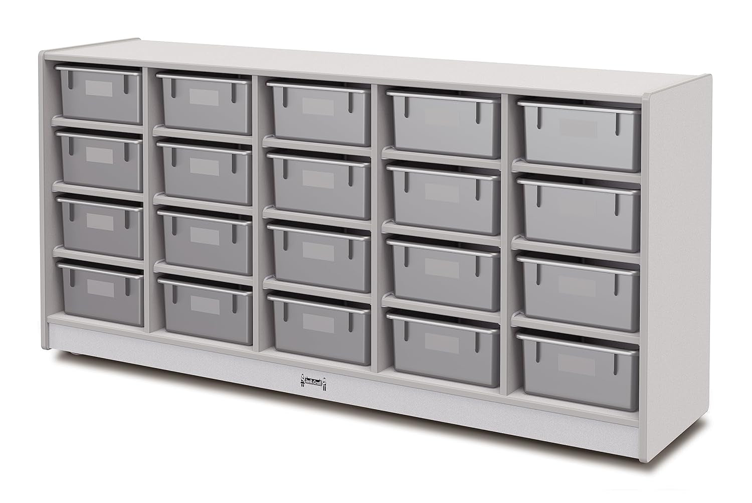 Rainbow Accents 4020JCWW000 20 Tub Mobile Storage - without Tubs - Gray