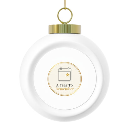 Christmas Ball Ornament - A Year To Remember Keepsake