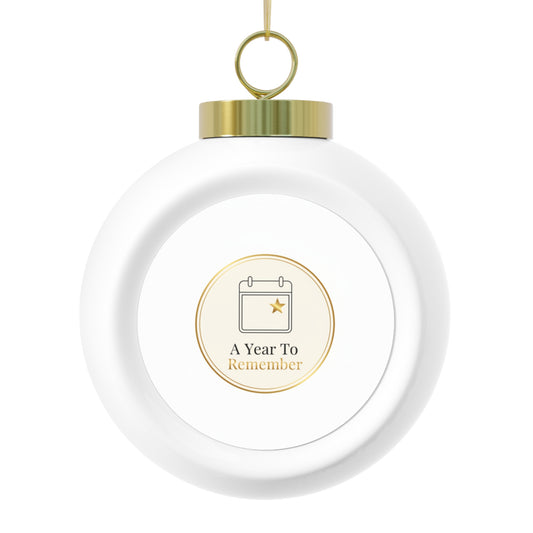 Christmas Ball Ornament - A Year To Remember Keepsake