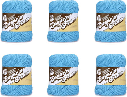 Sugar 'N Cream the Original Solid Yarn, 2.5Oz, Medium 4 Gauge, 100% Cotton - Ecru - Machine Wash & Dry