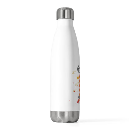Firecracker & Fire Horse Lunar New Year | 20oz Insulated Tumbler Bottle for Travel | CNY Gift for Family & Teachers | Bold Red Gold