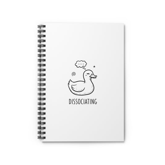 Spiral Journal Notebook, Dissociating Duck, School Gift, Book Collector