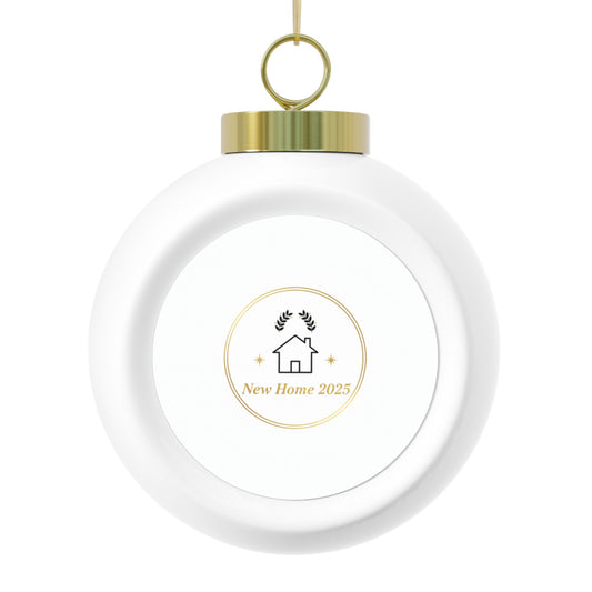 Christmas Ball Ornament – New Home 2025 Keepsake
