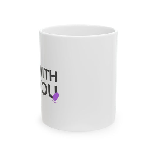 Better With You | 11oz Ceramic Coffee Mug for Couples & Besties | Valentine & Galentine’s Gift | Minimalist Type