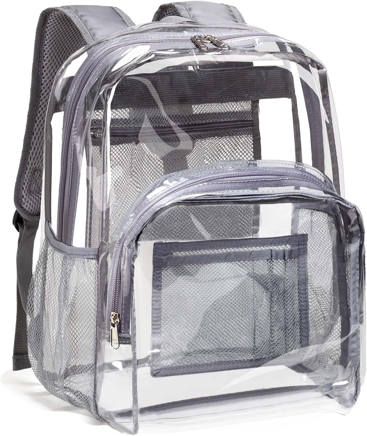 Clear Backpack Heavy Duty - PVC Transparent Backpack Large Clear Book Bag for College Work