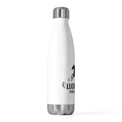 Lucky Chun Horse (V4) | 20oz Insulated Stainless Steel Tumbler | Lunar New Year 2026 Gift | Red & Gold Paper-Cut Style