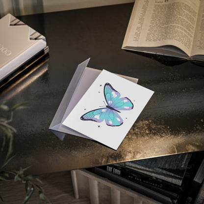 Holographic Gradient Butterfly | Holiday Greeting Card + Postcard | Valentine & Galentine Gift | Y2K Aesthetic