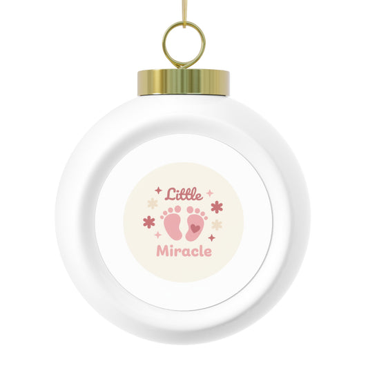 Christmas Ball Ornament Little Miracle – Vintage Holiday Keepsake
