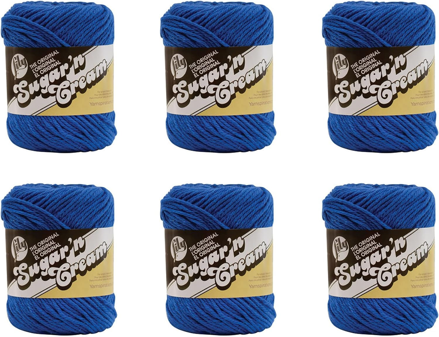 Sugar 'N Cream the Original Solid Yarn, 2.5Oz, Medium 4 Gauge, 100% Cotton - Ecru - Machine Wash & Dry