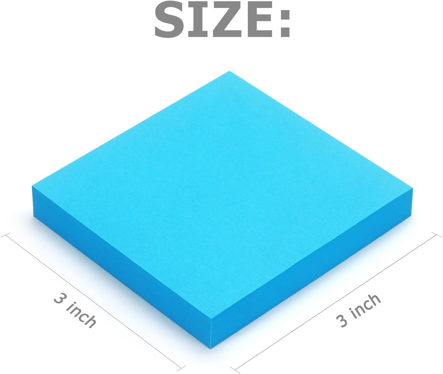 Pop up Sticky Notes 3X3 Inch Bright Colors Self-Stick Pads 24 Pads/Pack 70 Sheets/Pad Total 1680 Sheets