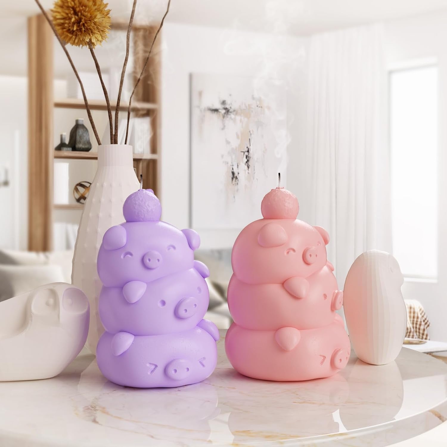 Swimming Bear Mold Bear Candle Mold Swim Bear Mold Bear Animal Mold Resin Casting Mold Resin Making Molds Silicone Mold for Candle Home Decorate Mold Candle Making Mold 3D Animal Mold