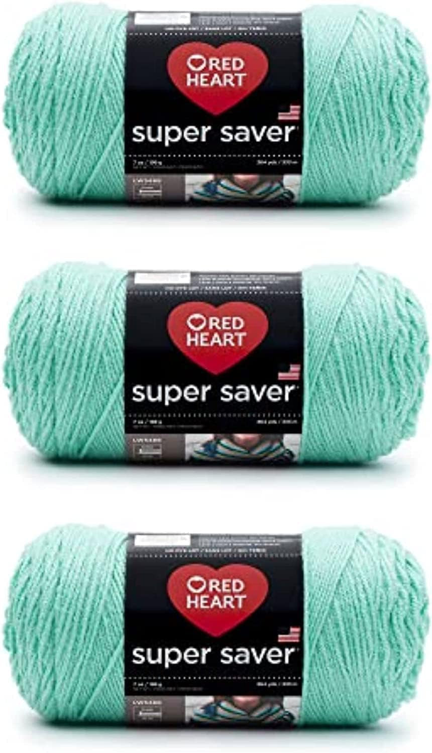 Super Saver White Yarn - 3 Pack of 198G/7Oz - Acrylic - 4 Medium (Worsted) - 364 Yards - Knitting/Crochet