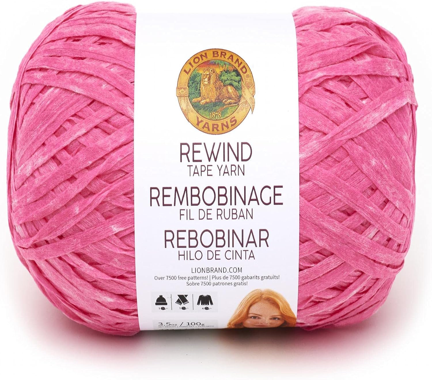 Rewind Yarn, Yarn for Knitting and Crocheting, Craft Tape Yarn, 1-Pack, Willow