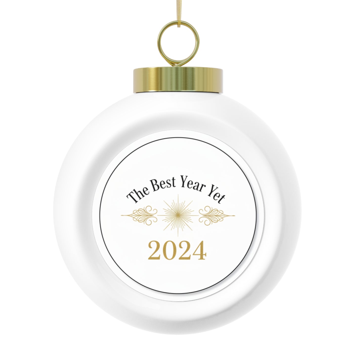 Ceramic Christmas Ornament — The Best Year Yet