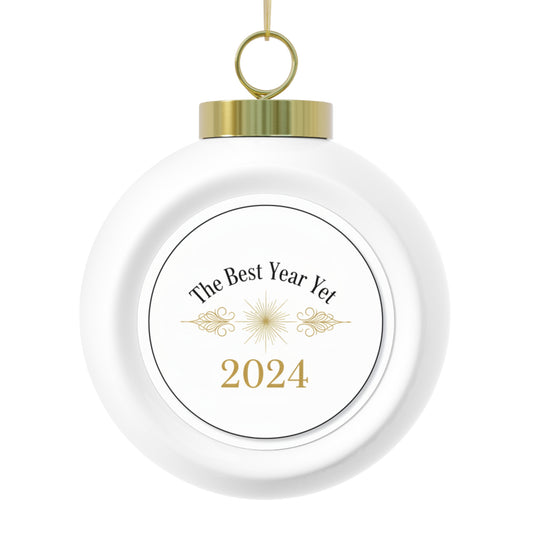 Ceramic Christmas Ornament — The Best Year Yet