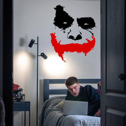 Slaf Ltd. Vinyl Wall Decal Scary Joker Face Why So Serious   Removable Die Cut