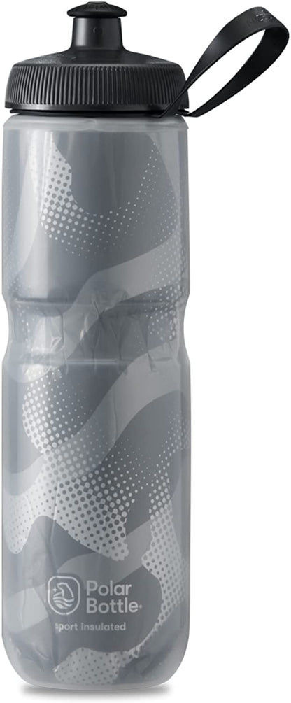 Sport Insulated Water Bottle - Leak Proof Water Bottles Keep Water Cooler 2X Longer than a Regular Reusable Water Bottle -Bpa-Free, Sport & Bike Squeeze Bottle with Handle