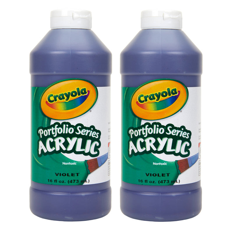Portfolio Series Acrylic Paint, 16 oz., Violet, Pack of 2