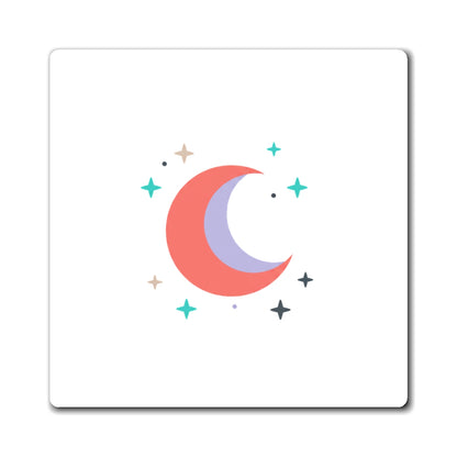 Celestial Moon & Stars Hearts | Sublimation Magnet Set for Decor | Galentine’s & Valentine Gift | Y2K Aesthetic