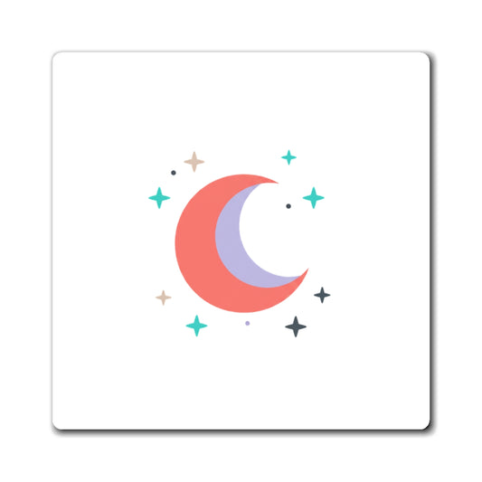 Celestial Moon & Stars Hearts | Sublimation Magnet Set for Decor | Galentine’s & Valentine Gift | Y2K Aesthetic