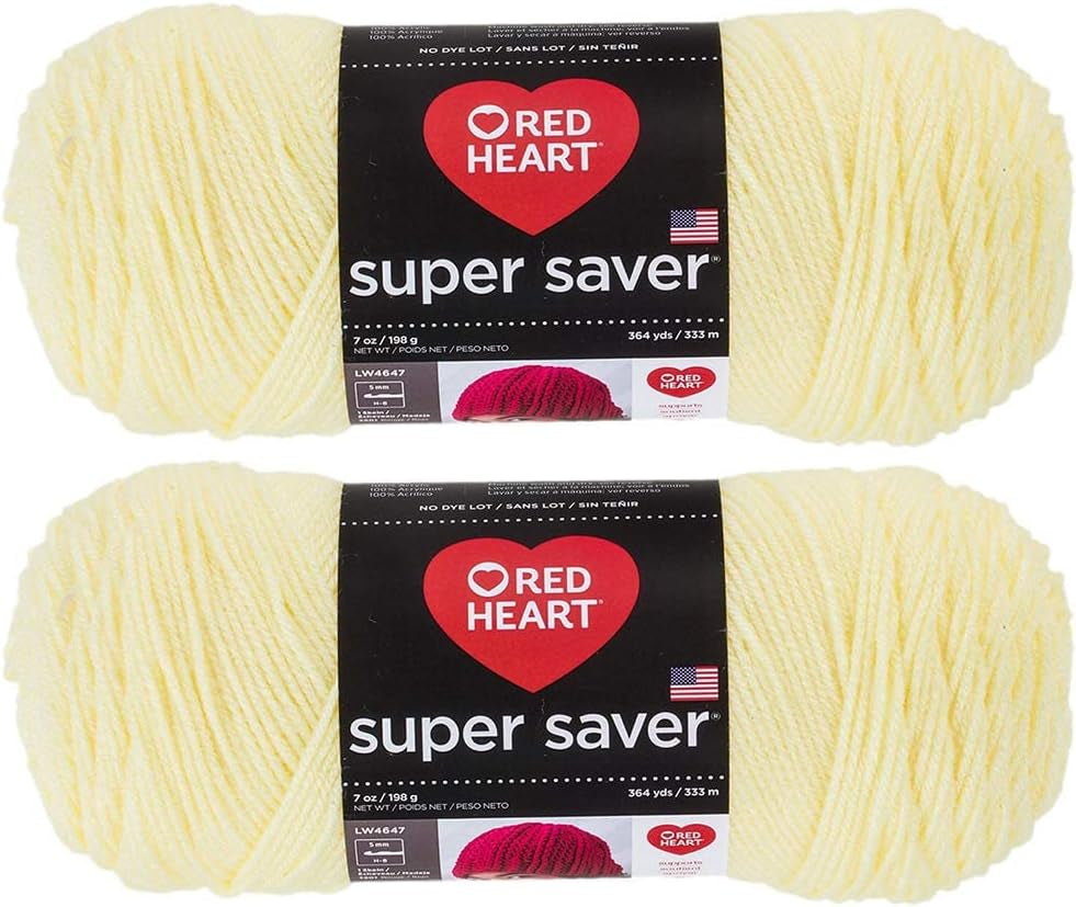 Bulk Buy:  Super Saver (2-Pack) (Cherry Red, 7 Oz Each Skein)