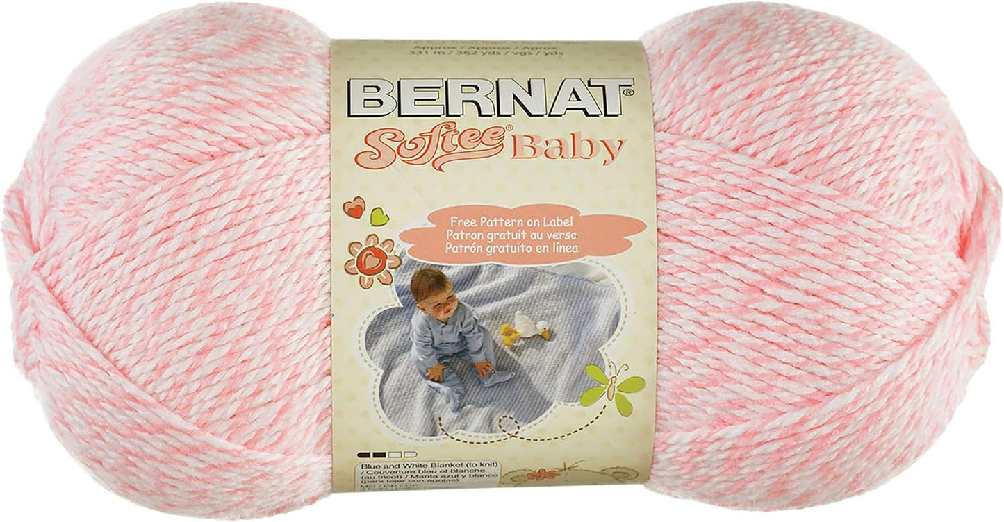 Softee Baby White Yarn - 3 Pack of 141G/5Oz - Acrylic - 3 DK (Light) - 362 Yards - Knitting/Crochet