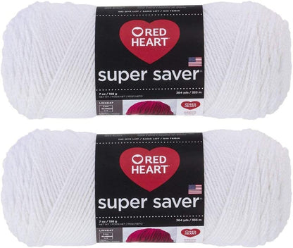 Bulk Buy:  Super Saver (2-Pack) (Cherry Red, 7 Oz Each Skein)