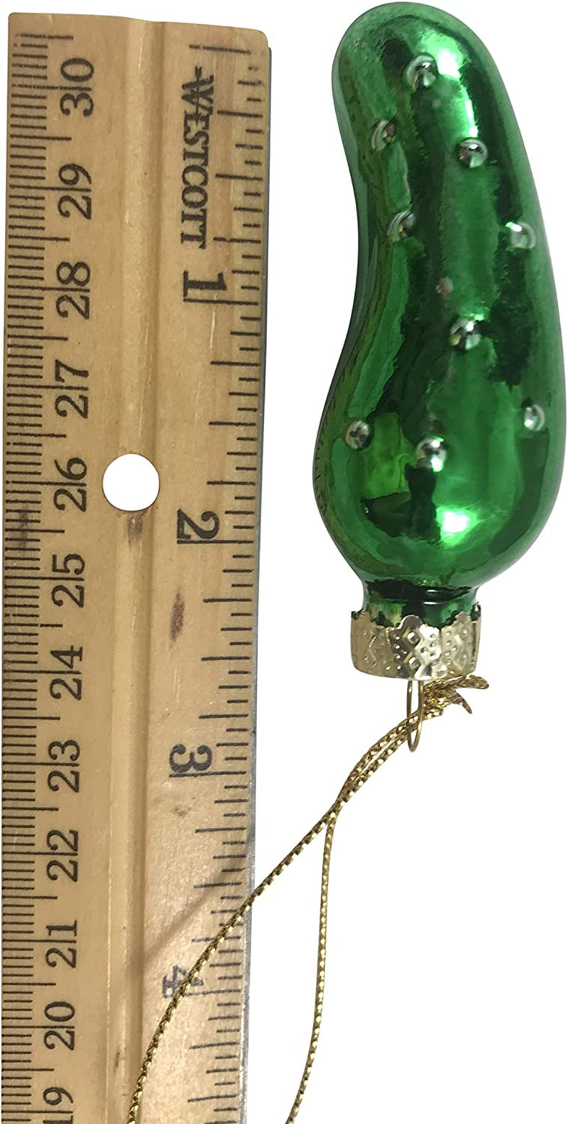 Christmas Pickle Ornament German Tradition Blown Glass Tree Decoration Gift Boxed