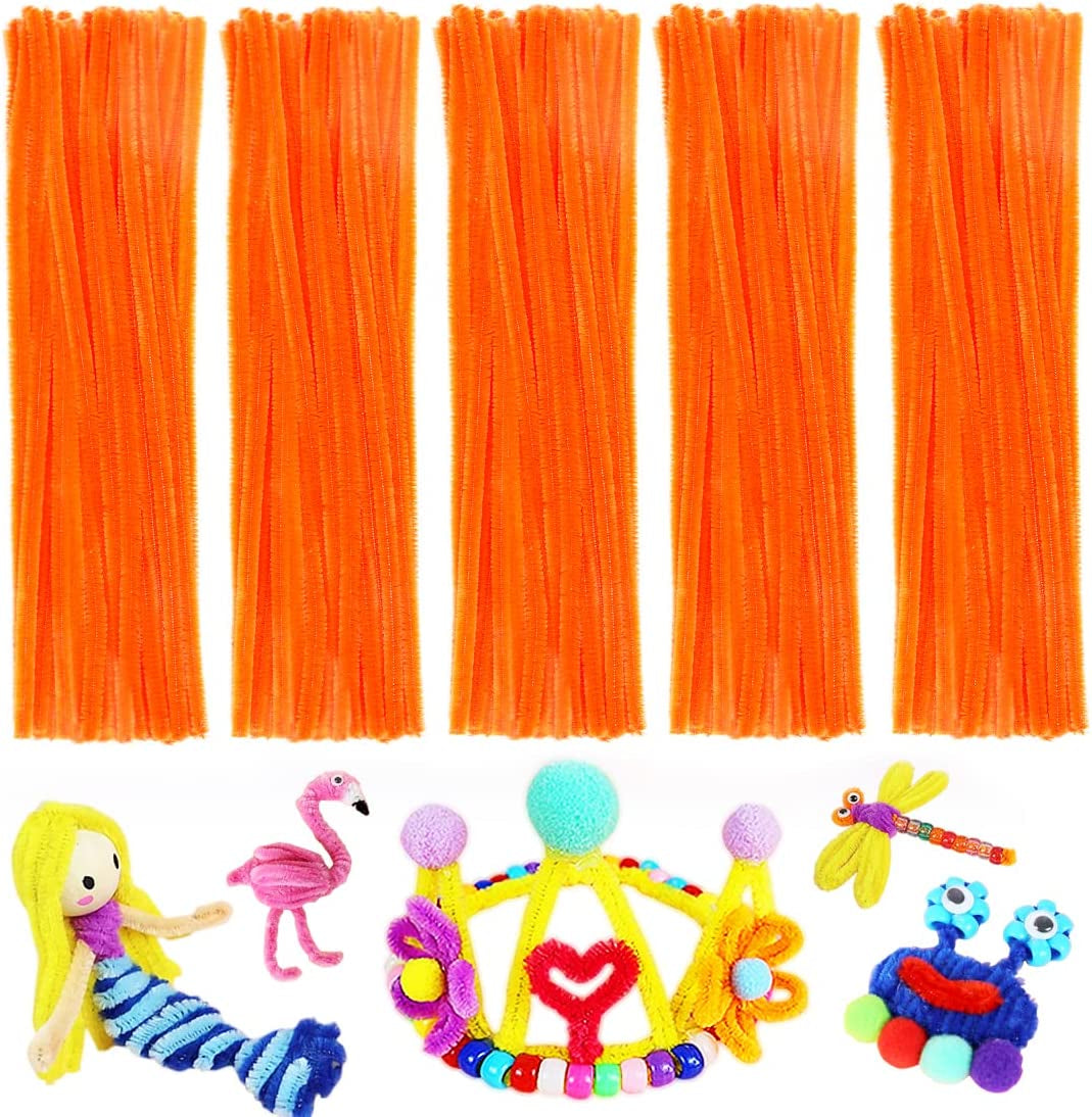 Pipe Cleaners, Pipe Cleaners Craft, Arts and Crafts, Crafts, Craft Supplies, Art Supplies (Orange)…