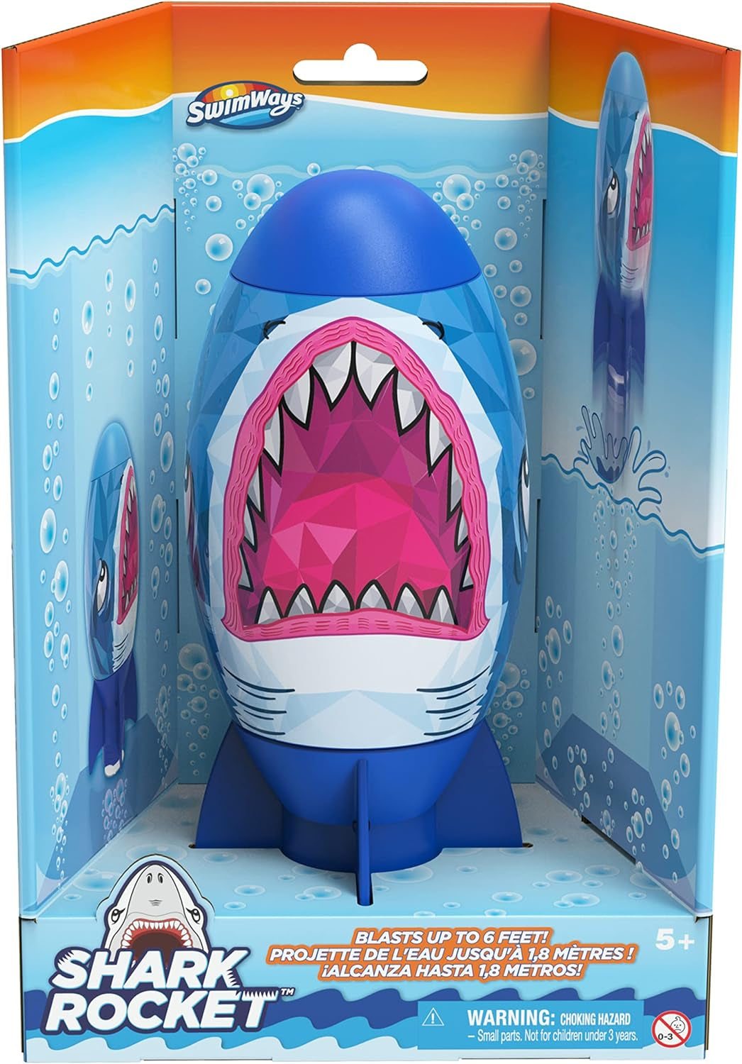 Shark Rocket, Kids Pool Accessories & Torpedo Pool Toys, Water Rocket Outdoor Games for the Swimming Pool, Lake & Beach for Kids Ages 5 & Up