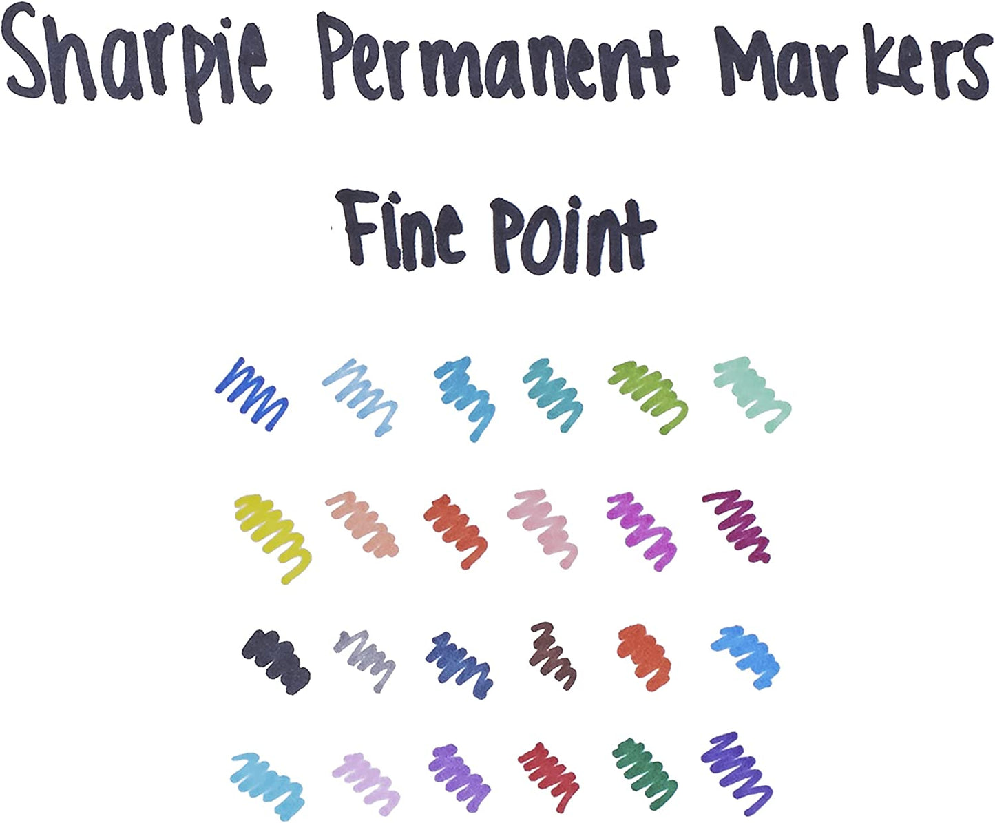 Permanent Markers, Fine Point, Cosmic Color, Limited Edition, 24 Count