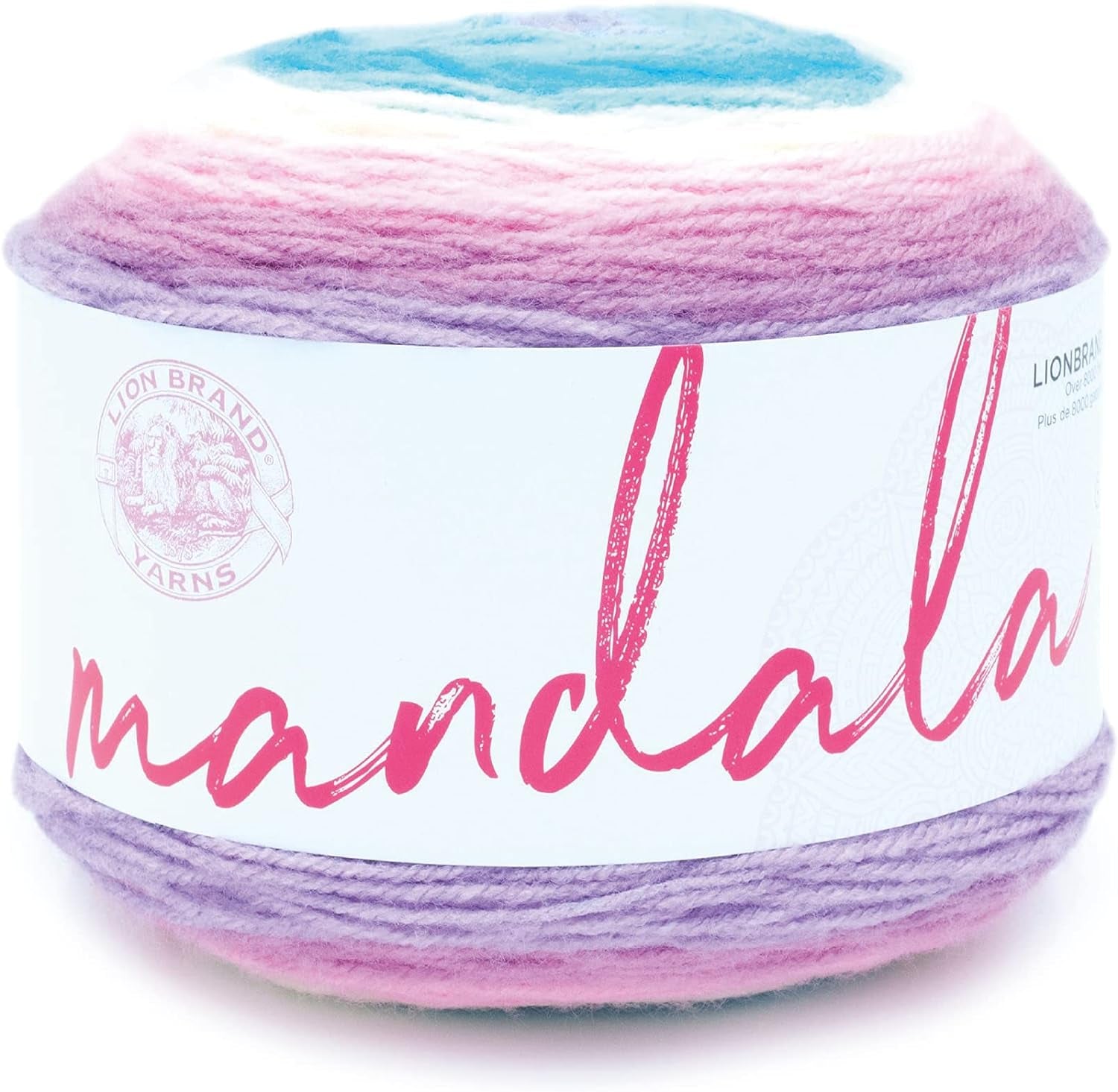 Mandala Yarn, Multicolor Yarn for Crocheting and Knitting, Craft Yarn, 1-Pack, Cupid