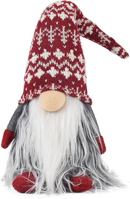 Holiday Gnome Christmas Gnome Decorations,Handmade Swedish Tomte Santa Scandinavian Figurine,Holiday Elf Home Ornaments