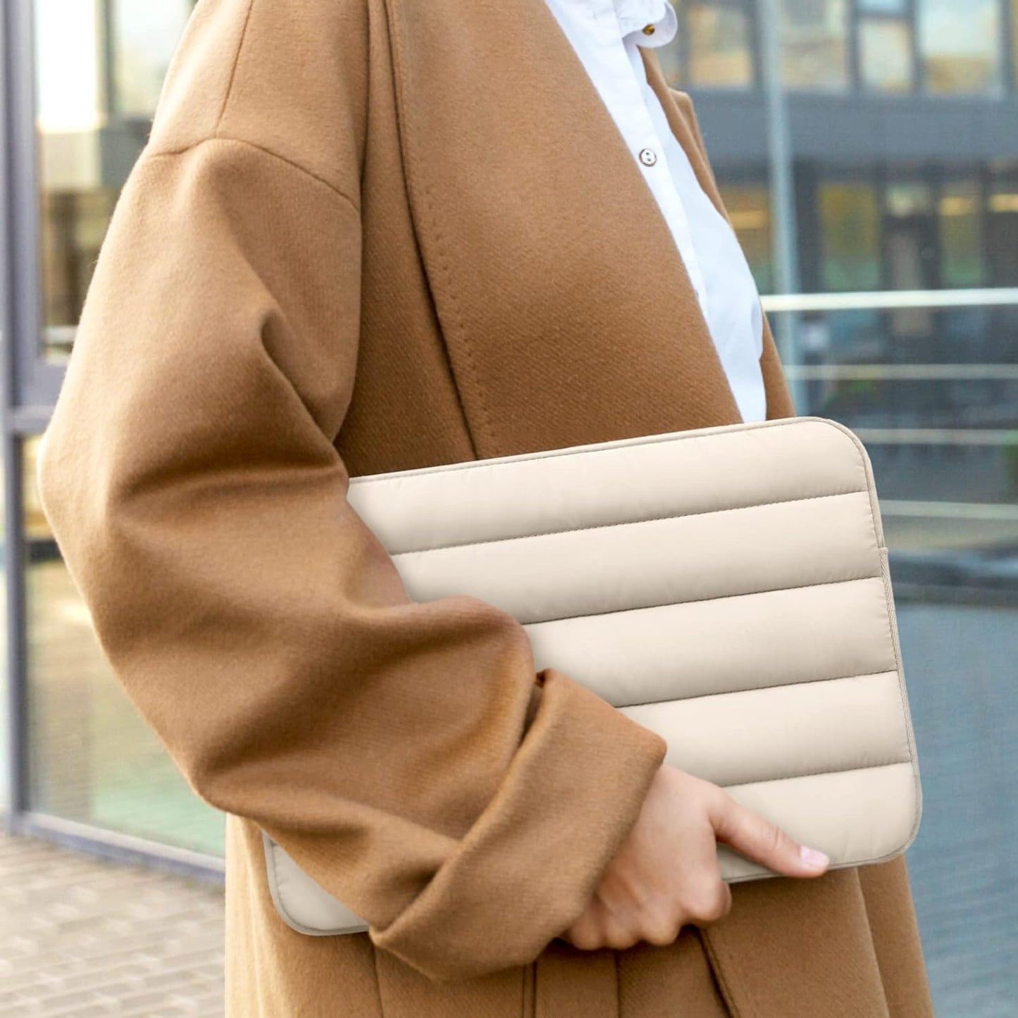 - the Original Puffy Laptop Sleeve 13-14 Inch Laptop Sleeve. Beige Laptop Sleeve for Women. Carrying Case Laptop Cover for Macbook Pro 14 Inch Sleeve, Macbook Air Sleeve 13 Inch, Ipad Pro 12.9