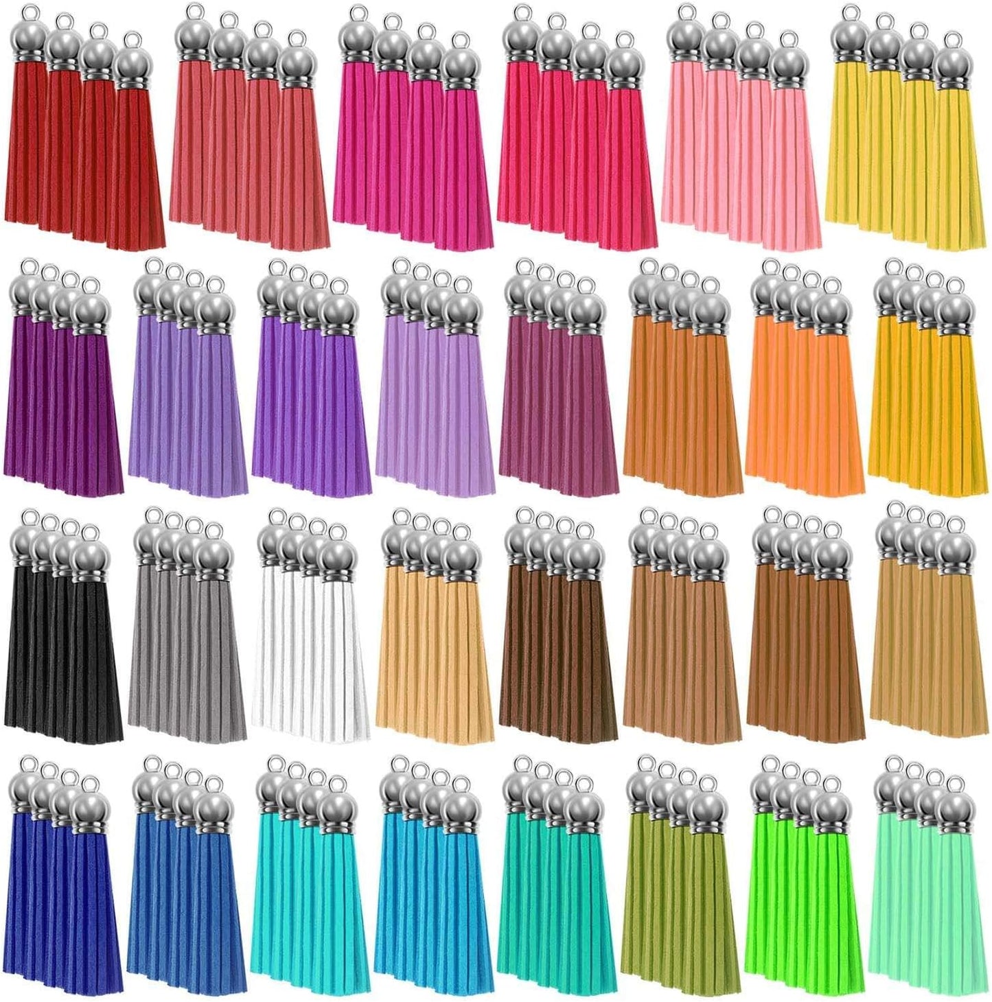 Tassels,  240Pcs Keychain Tassels Bulk for Jewelry Making and Crafts, Keychain Making Charms Supplies for Acrylic Blank Keychains, Bracelets and Jewelry Making