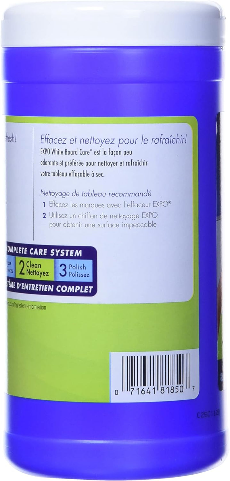 White Board Care Dry Erase Wipes, 8-Inches X 5.5-Inches, 50 Count