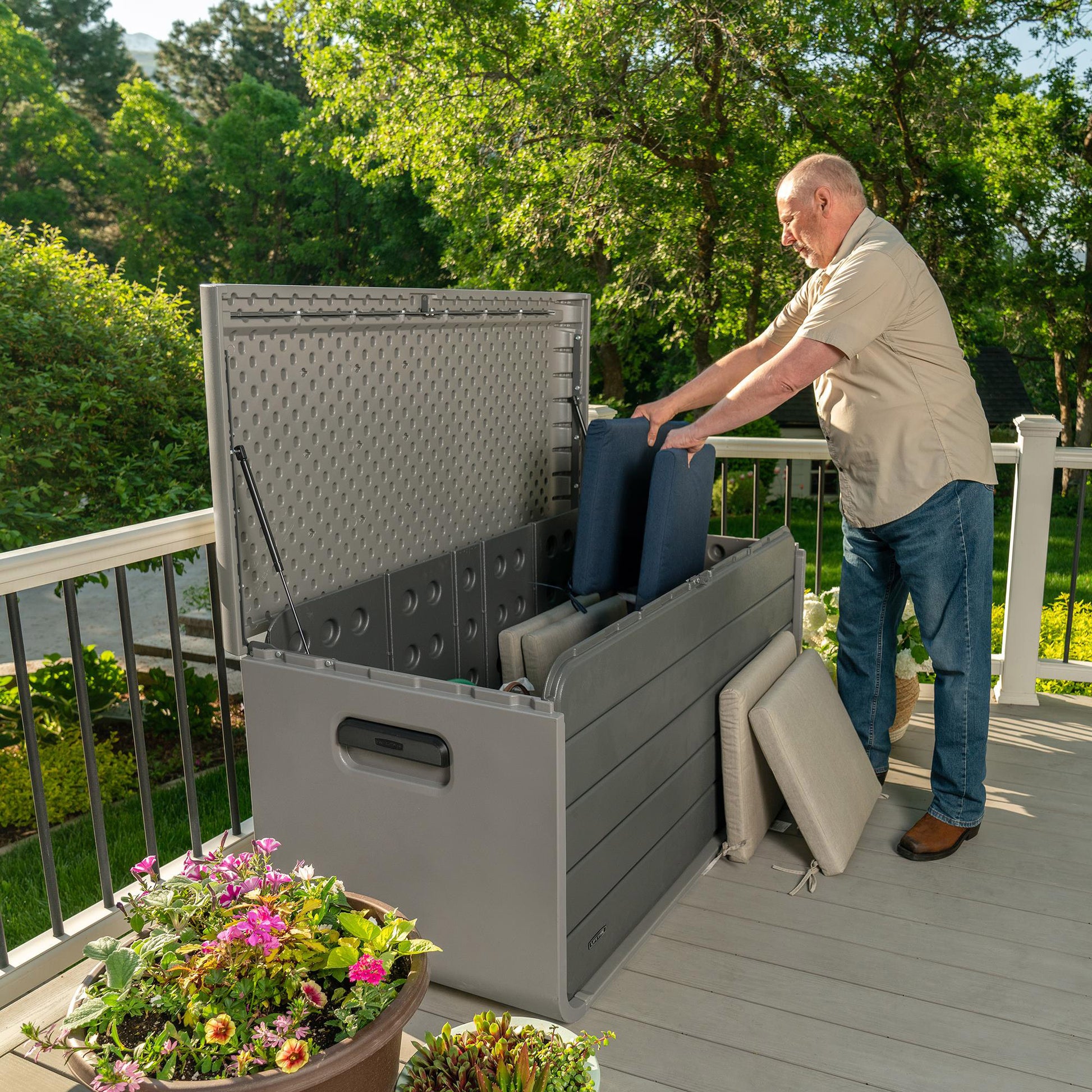 165 Gallon Modern Deck Box