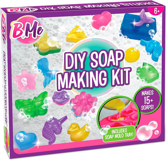 Beginner Soap Making Craft Kits for Kids Girls Ages 6+ | Make 15+ Soap Shapes with 5 Different Scents | Make Your Own Soap Science Kits Toys Gifts