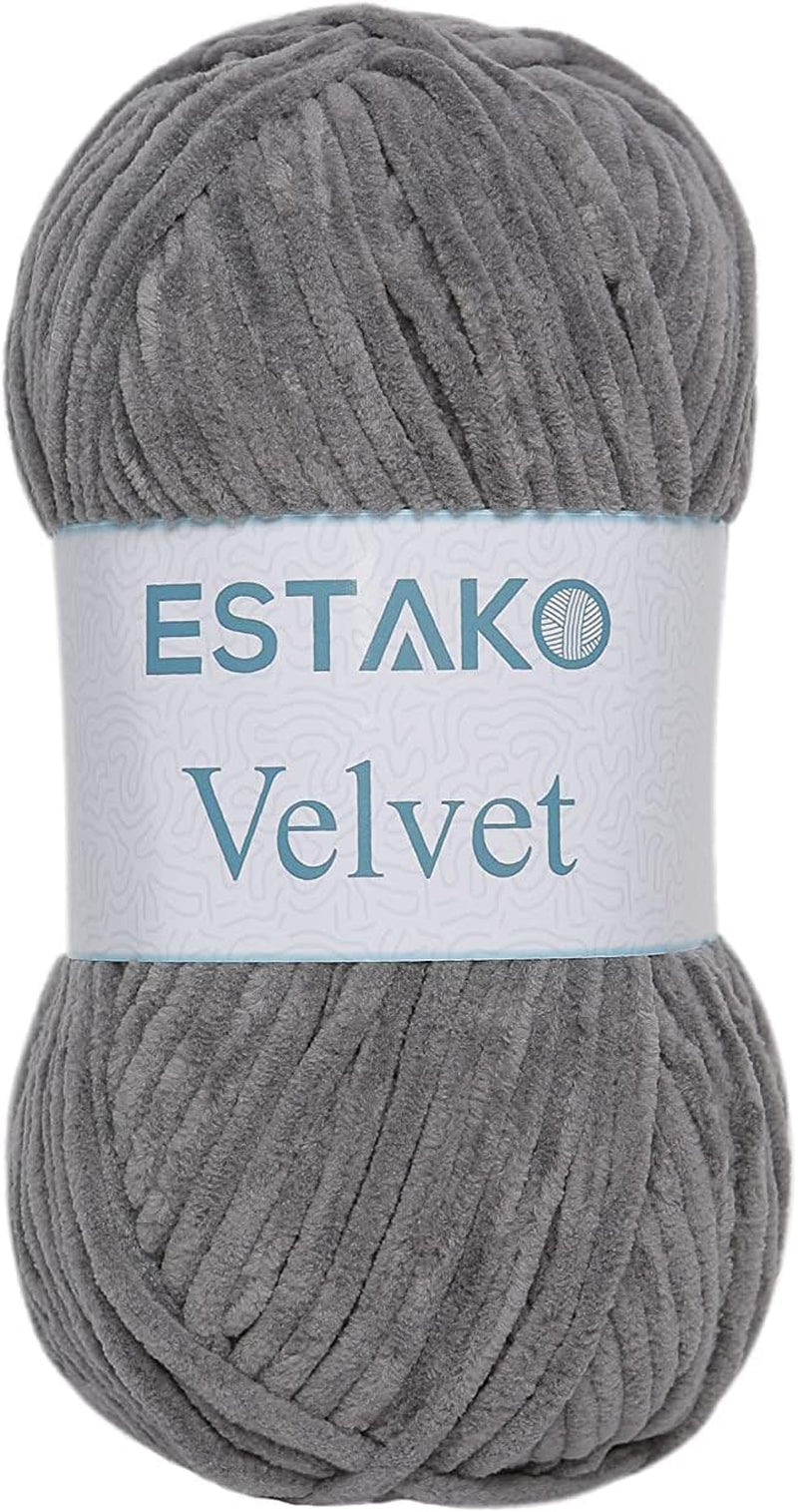 Velvet Chenille Blanket Amigurumi Yarn for Crocheting and Knitting Super Bulky 100 Gr (132 Yds) (1430 - Camel)