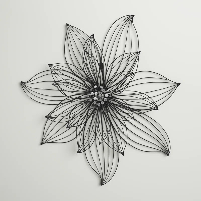 Traditional Plants & Flowers Wall Decor on Metal