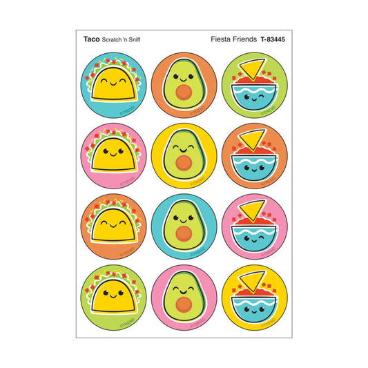 Fiesta Friends, Taco scent Scratch 'n Sniff Stinky Stickers®, Pack of 48