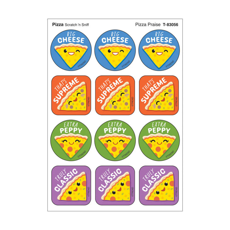 Pizza Praise, Pizza Scent Scratch 'n Sniff Stinky Stickers®, Pack of 48