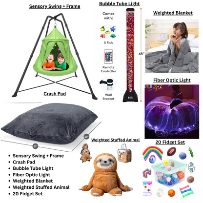 Loomini Learning Complete At-Home Sensory Room – Calming Tools & Fidgets