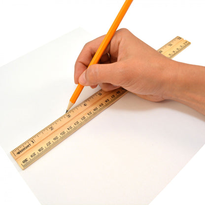 School Wood Ruler, Pack of 36