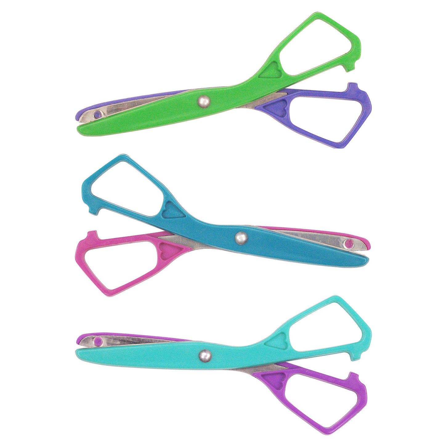 Economy Plastic Safety Scissor, 5-1/2" Blunt, Assorted Colors (No Color Choice), Pack of 24