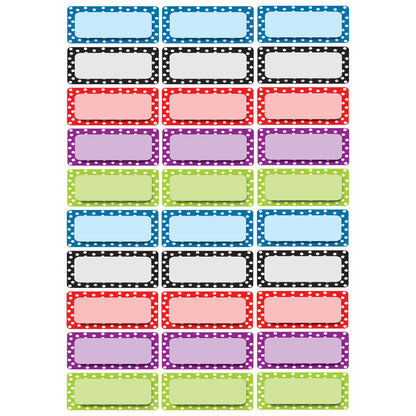 Die-Cut Magnetic Foam Color Dots Labels/Nameplates, 30 Per Pack, 3 Packs