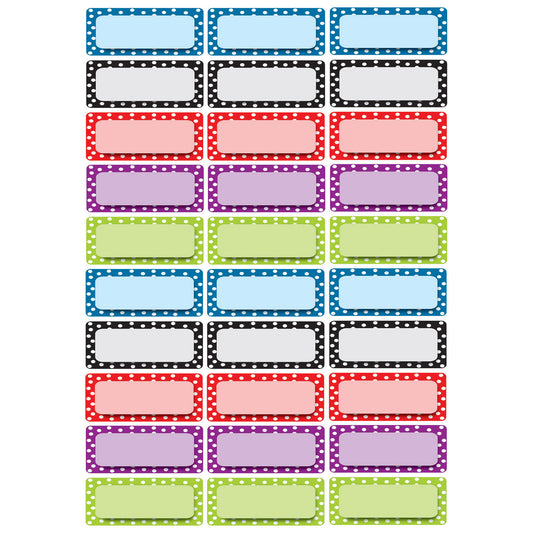 Die-Cut Magnetic Foam Color Dots Labels/Nameplates, Pack of 30