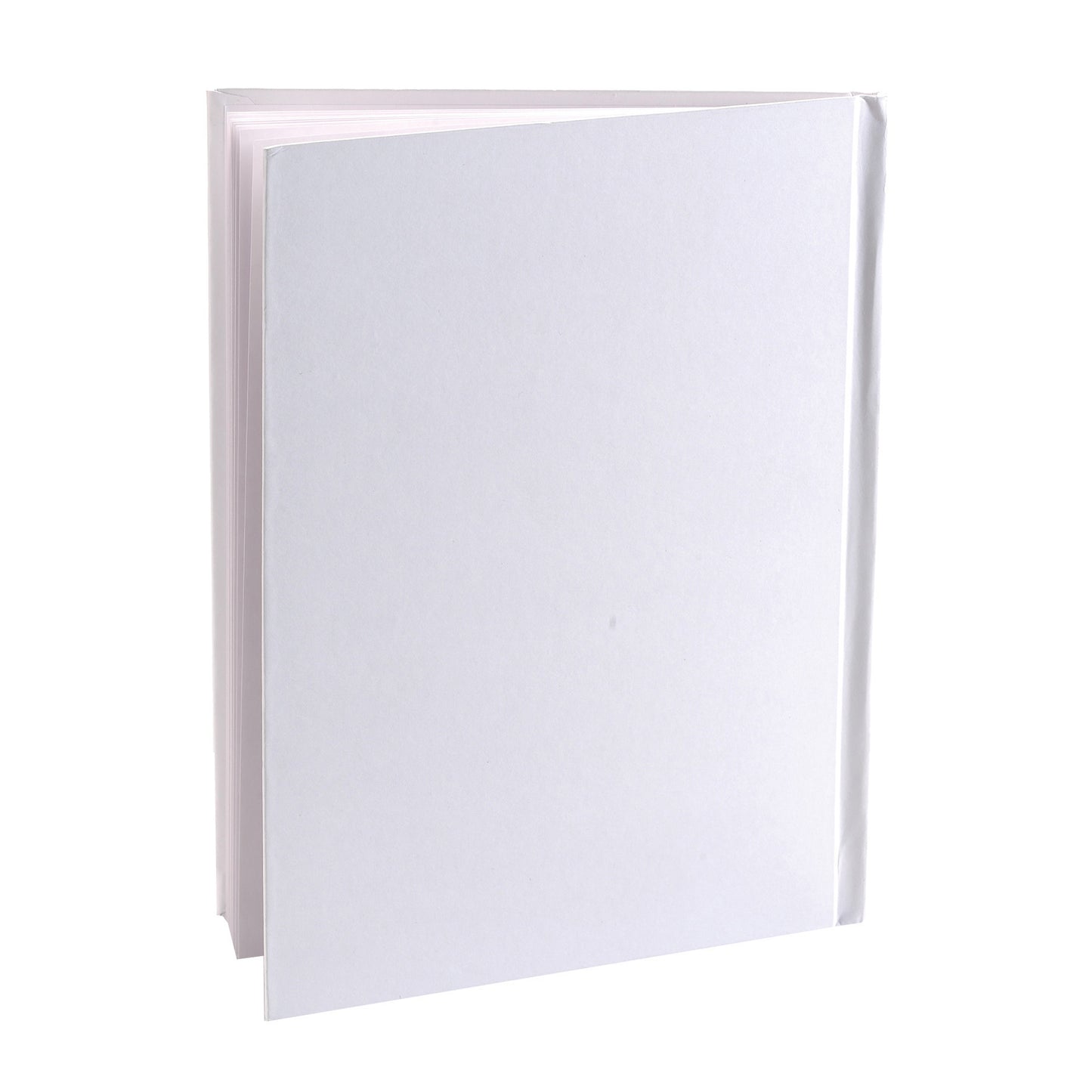 Blank Hardcover Book, White Pages, 5" x 4" Portrait, 14 Sheets/28 Pages, Pack of 12